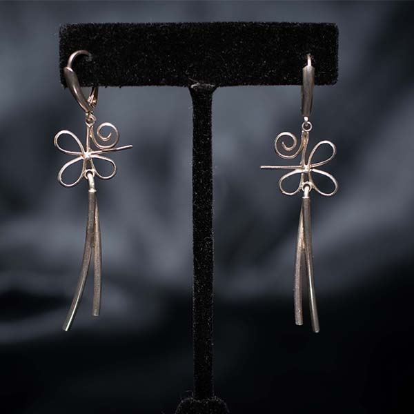buy handmade sterling silver drop earrings