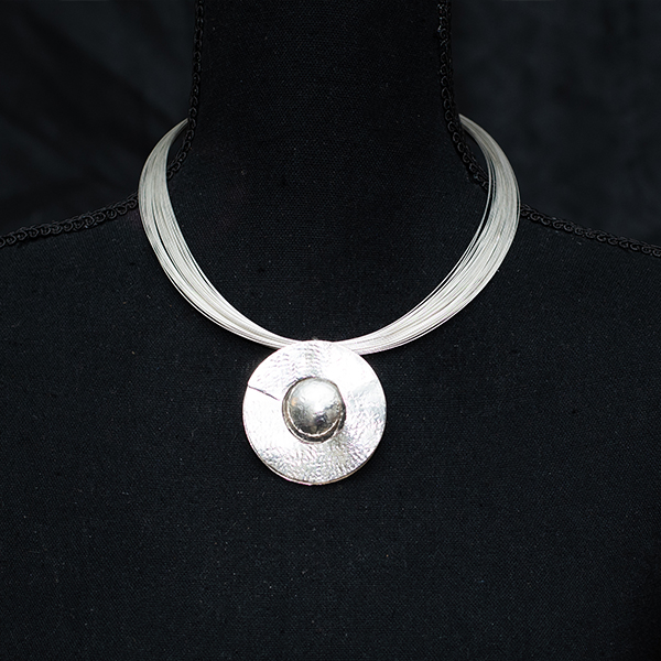 buy handmade double strang sterling silver necklace