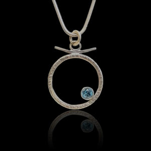 buy handcrafted blue topaz necklace pendant