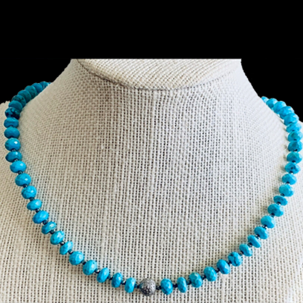 buy handcrafted sterling silver turquoise necklace layer