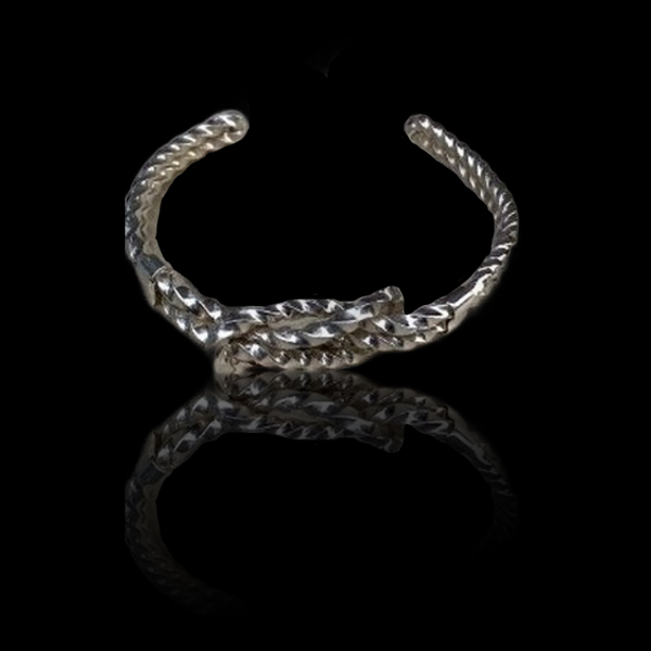 Love Knot Sterling Silver Cuff Bracelet